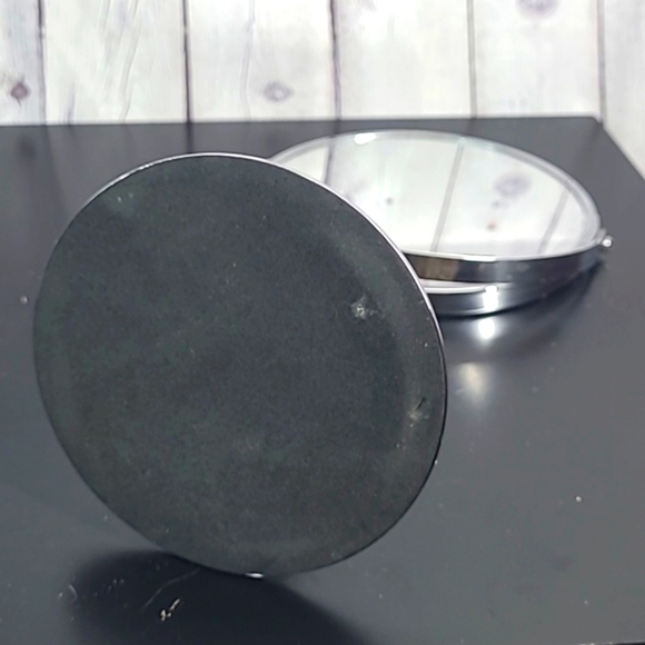 3X & Regular Beauty Magnifying Two-Sided Makeup Mirror Silver Tone 13 Inches - Picture 10 of 11